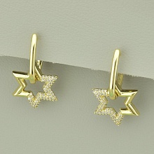 картинка Серьги 'XUPING' Фианит (позолота 18к (лимонная)) от магазина Wolves