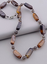 картинка Бусы Агат Раухтопаз 55 см от магазина Wolves