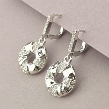 картинка Серьги Фианит  (родий) от магазина Wolves