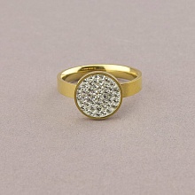 картинка Кольцо 'XUPING' Фианит (позолота 18к (лимонная)) от магазина Wolves