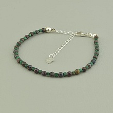 картинка Браслет 'SUNSTONES' Бирюза Малахит 17 см от магазина Wolves