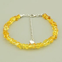 картинка Браслет 'SUNSTONES' Янтарь 18 см от магазина Wolves