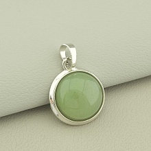 картинка Кулон Нефрит 23x19мм от магазина Wolves