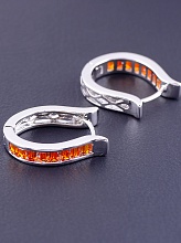 картинка Серьги 'XUPING' Фианит (родий) от магазина Wolves