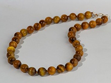 картинка Элитные Бусы Тигровый глаз (золотой) на карабине от магазина Wolves