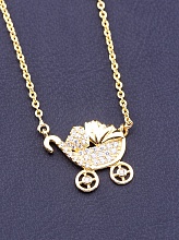 картинка Подвеска 'XUPING' Фианит 45 см (позолота 18к) от магазина Wolves