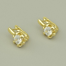 картинка Серьги Фианит 'XUPING' (позолота 18к (лимонная)) от магазина Wolves