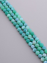 картинка Нитка Агат 38 см 10 мм (Без замка) от магазина Wolves