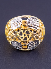 картинка Кольцо 'XUPING'  (позолота-родий) от магазина Wolves