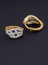 картинка Серьги 'XUPING' Фианит (позолота-родий) от магазина Wolves