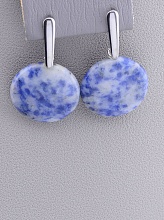 картинка Серьги 'Stainless Steel' Содалит от магазина Wolves