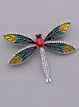 картинка Брошь Сrystal 65x50мм от магазина Wolves