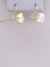 картинка Серьги 'Unfading Love' Фианит (Позолота (18к)) от магазина Wolves