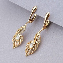 картинка Серьги 'XUPING' Фианит  (позолота 18к) от магазина Wolves