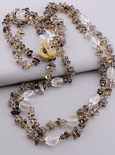 картинка Бусы Горный хрусталь Раухтопаз 80 см от магазина Wolves