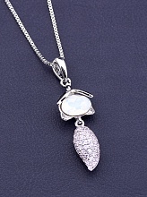 картинка Подвеска 'XUPING' Swarovski 40 см (родий) от магазина Wolves