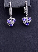 картинка Серьги 'XUPING' Фианит (родий) от магазина Wolves