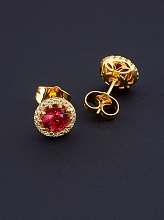 картинка Серьги 'XUPING' Фианит (позолота 18к) от магазина Wolves