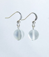 картинка Элитные Серьги Опал (снежный) №1 от магазина Wolves