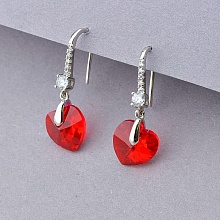 картинка Серьги 'XUPING' Swarovski (родий) от магазина Wolves