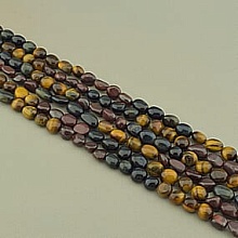 картинка Нитка Тигровый глаз Бычий глаз Соколиный глаз 40 см (Без замка) от магазина Wolves