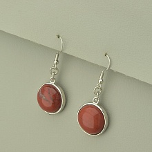 картинка Серьги Яшма 43х18 от магазина Wolves