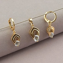 картинка Серьги+Кулон 'XUPING' Фианит (позолота 18к) от магазина Wolves