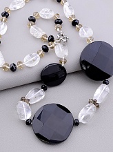 картинка Бусы Агат Горный хрусталь 75 см от магазина Wolves