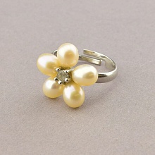 картинка Кольцо Жемчуг Фианит от магазина Wolves