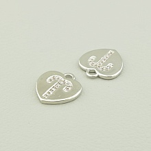 картинка Кулон Фианит 14х13 (родий) от магазина Wolves