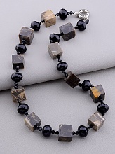 картинка Бусы Яшма Агат Чешский хрусталь 47 см от магазина Wolves