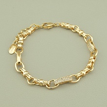 картинка Браслет 'XUPING' Фианит 17 см (позолота 18к) от магазина Wolves