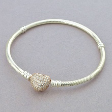 картинка Браслет 'Pandora style' Фианит Серебро(925) 17 см от магазина Wolves