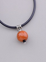 картинка Подвеска 'SUNSTONES' Золотой Песок Чешский хрусталь 45 см от магазина Wolves