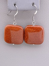 картинка Серьги 'SUNSTONES' Золотой Песок от магазина Wolves