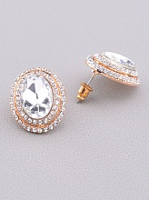 картинка Серьги Фианит (позолота 18к) от магазина Wolves