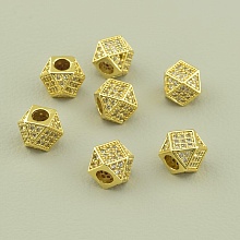 картинка Вставка Фианит 7х7мм (позолота 18к (лимонная)) от магазина Wolves