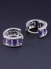 картинка Серьги 'XUPING' Фианит (родий) от магазина Wolves