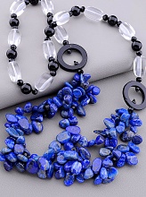 картинка Бусы Содалит Горный хрусталь Агат 70 см от магазина Wolves