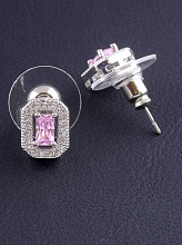 картинка Серьги 'Big Dipper' Фианит (родий) от магазина Wolves