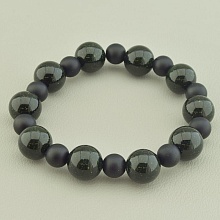картинка Браслет 'SUNSTONES' Каирская ночь Шунгит 17 см от магазина Wolves