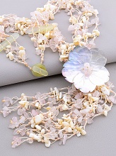 картинка Бусы Перламутр Розовый кварц 55 см от магазина Wolves