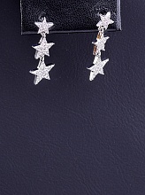 картинка Серьги 'Big Dipper' Фианит (родий) от магазина Wolves