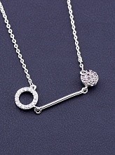 картинка Подвеска 'XUPING' Фианит 50 см (родий) от магазина Wolves