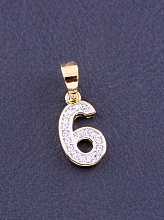 картинка Кулон 'XUPING' Фианит (позолота-родий) от магазина Wolves