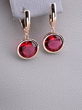 картинка Серьги 'Pataya' Фианит (позолота 18к) от магазина Wolves