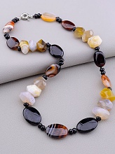 картинка Бусы Агат Чешский хрусталь 51 см от магазина Wolves