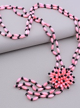 картинка Бусы Коралл Чешский хрусталь 60 см от магазина Wolves