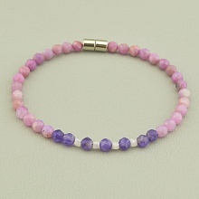 картинка Браслет 'SUNSTONES' Аметист Рубин Лунный камень 17 см от магазина Wolves