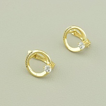 картинка Серьги 'XUPING' Фианит (позолота 18к (лимонная)) от магазина Wolves